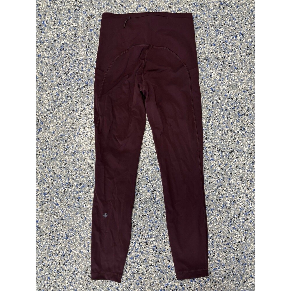 Lululemon Women's Fast and Free Tight Dark Merlot Size 4 High Rise